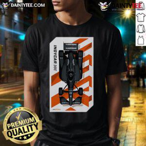 Good 2025 Indycar Nick Abstract Car T-Shirt featuring a vibrant abstract design inspired by Indycar racing.