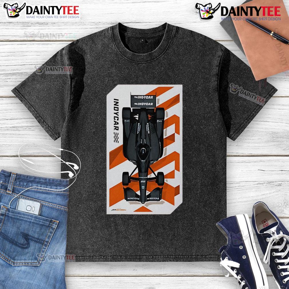 Alt Text: Good 2025 Indycar Nick Abstract Car Washed T-Shirt featuring a vibrant graphic design and soft fabric.