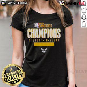 Good Charlotte Hornets 2025 Summer League Champions victory in Vegas, featuring stylish ladies' tee celebrating the win.