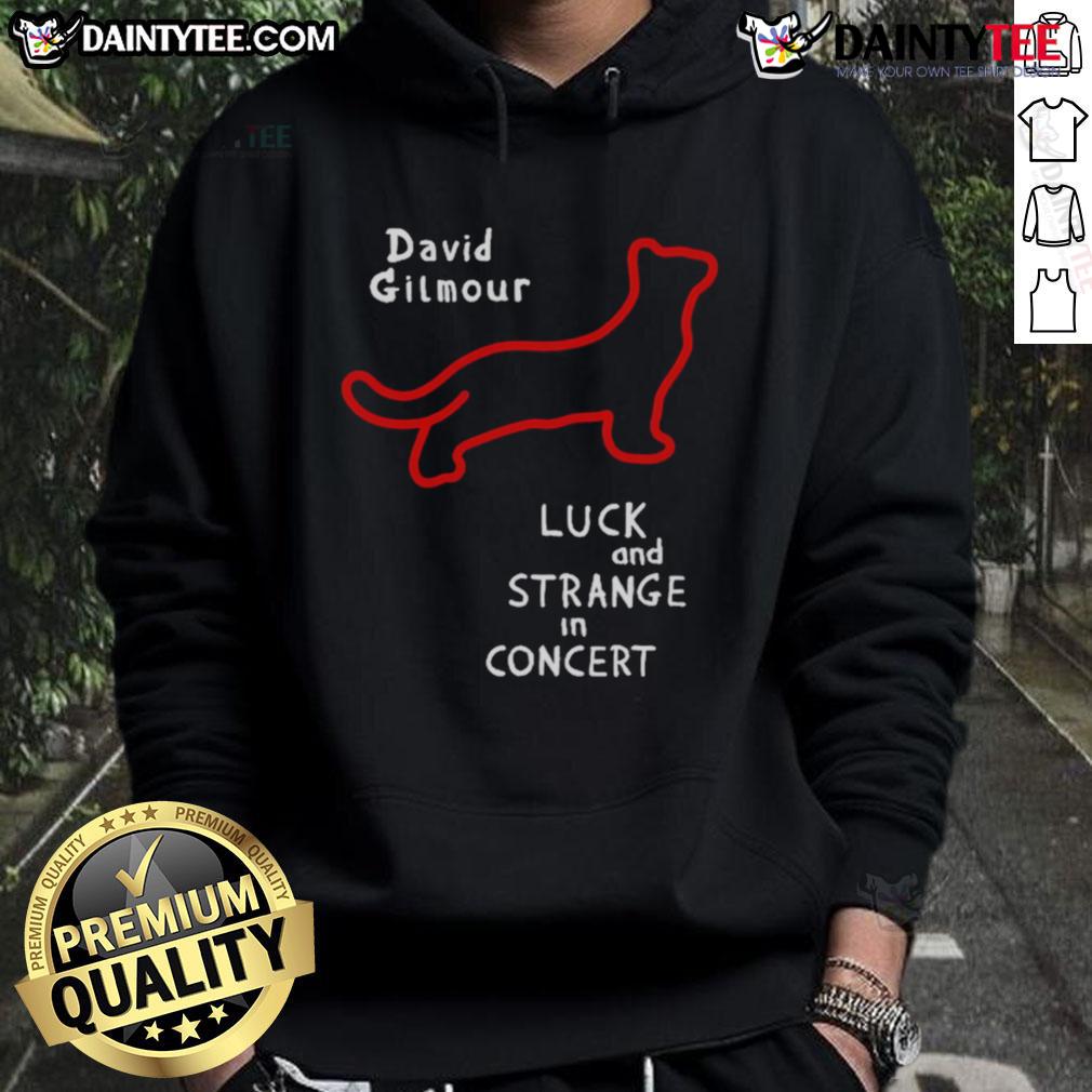 Good David Gilmour hoodie featuring red lights and a black cat design, perfect for music fans and fashion lovers.