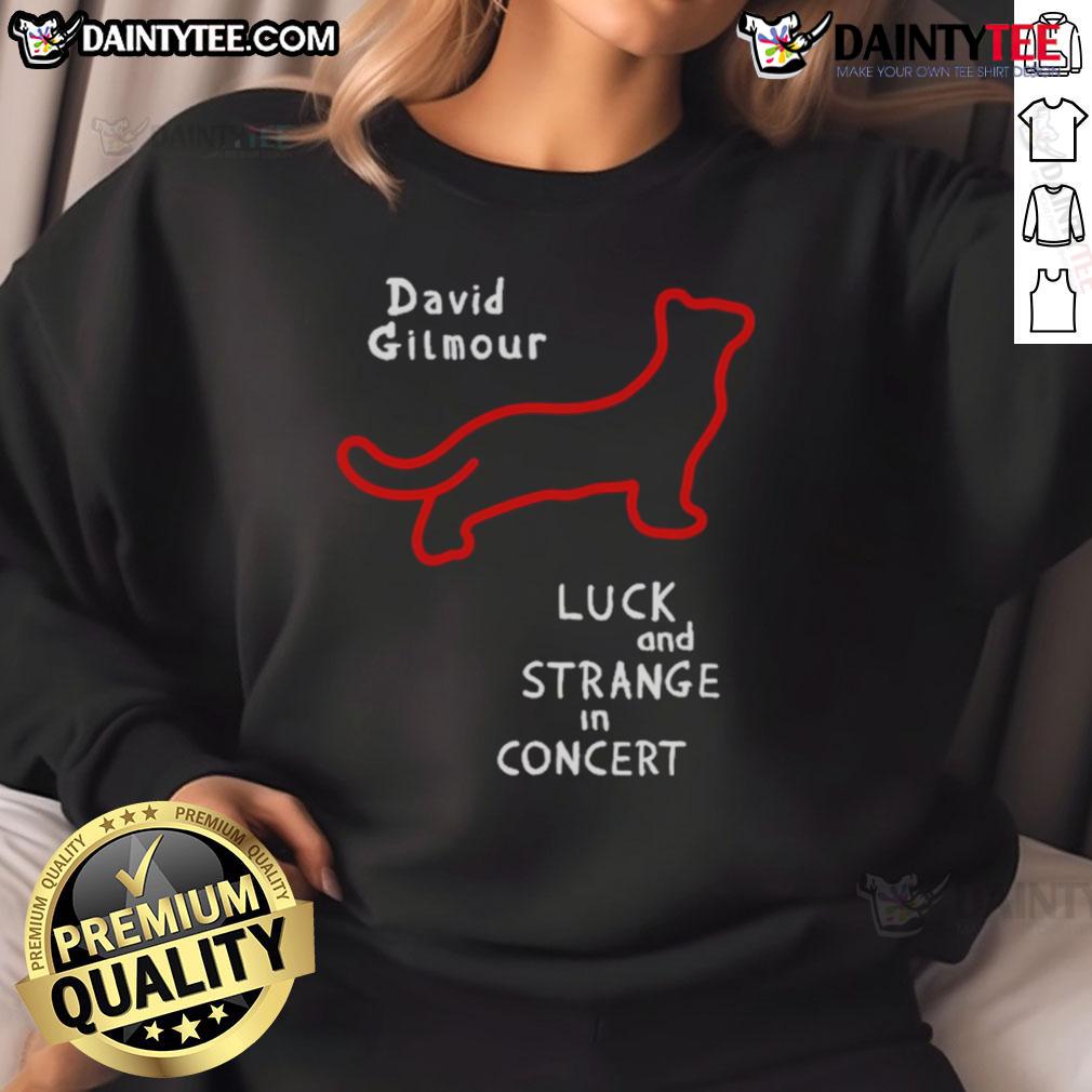 Good David Gilmour red lights black cat sweatshirt featuring vibrant colors and iconic design inspired by the musician.