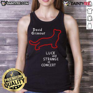 Good David Gilmour red lights black cat tank top featuring a vibrant design celebrating the iconic musician.