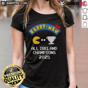 Good Kerry Men All Ireland Champions 25 Ladies Tee showcasing team pride and vibrant colors in a stylish design.