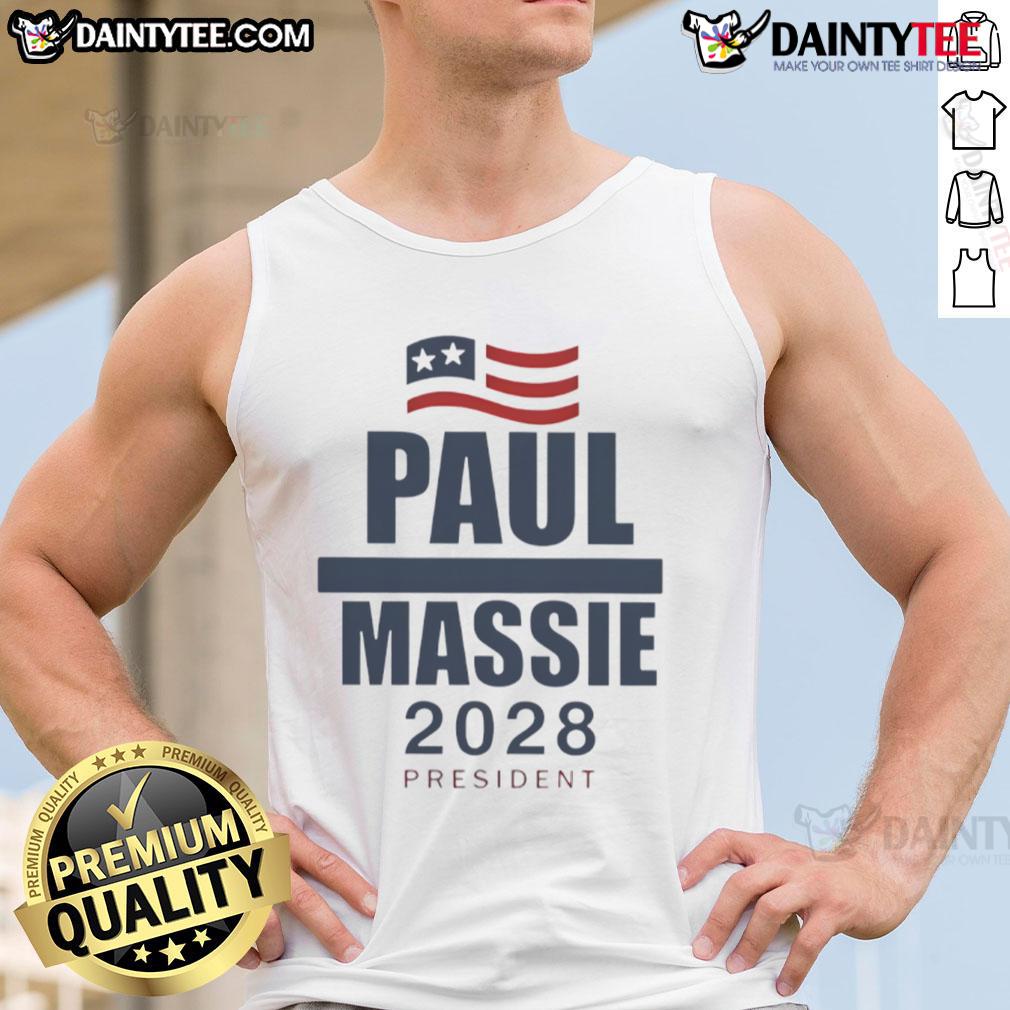 Good Paul Massie 2025 President tank top featuring bold graphics and pro-campaign messaging for supporters.