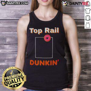 Alt Text: Good Red Sox Top Rail Dunkin Tank Top featuring vibrant colors and team logo, perfect for baseball fans.