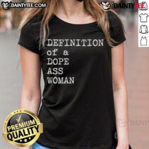 Alt Text: Good Sheryl Swoopes tee featuring the definition of a dope ass woman, perfect for empowering ladies' fashion.
