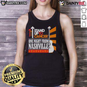 Good Stand Up To Cancer 2025 tank top featuring Nashville design, promoting cancer awareness and support.