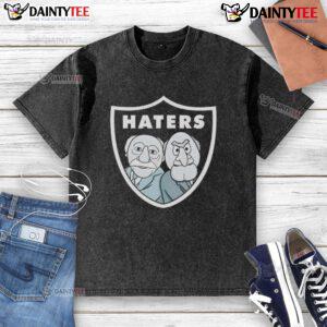 Good Statler and Waldorf Las Vegas Raiders football parody graphic on a washed t-shirt, perfect for fans and humor lovers.