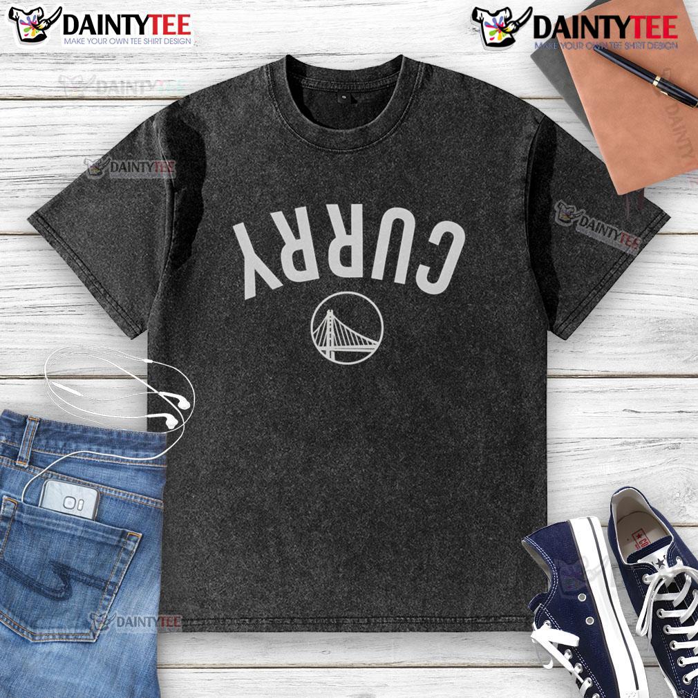 Good Steph Curry Golden State Warriors inverted upside washed t-shirt showcasing team pride and stylish design.