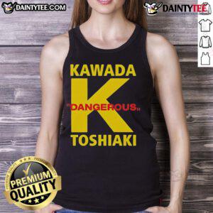Good Toshiaki Kawada Dangerous K Tank Top featuring bold graphics and vibrant colors, perfect for wrestling fans.