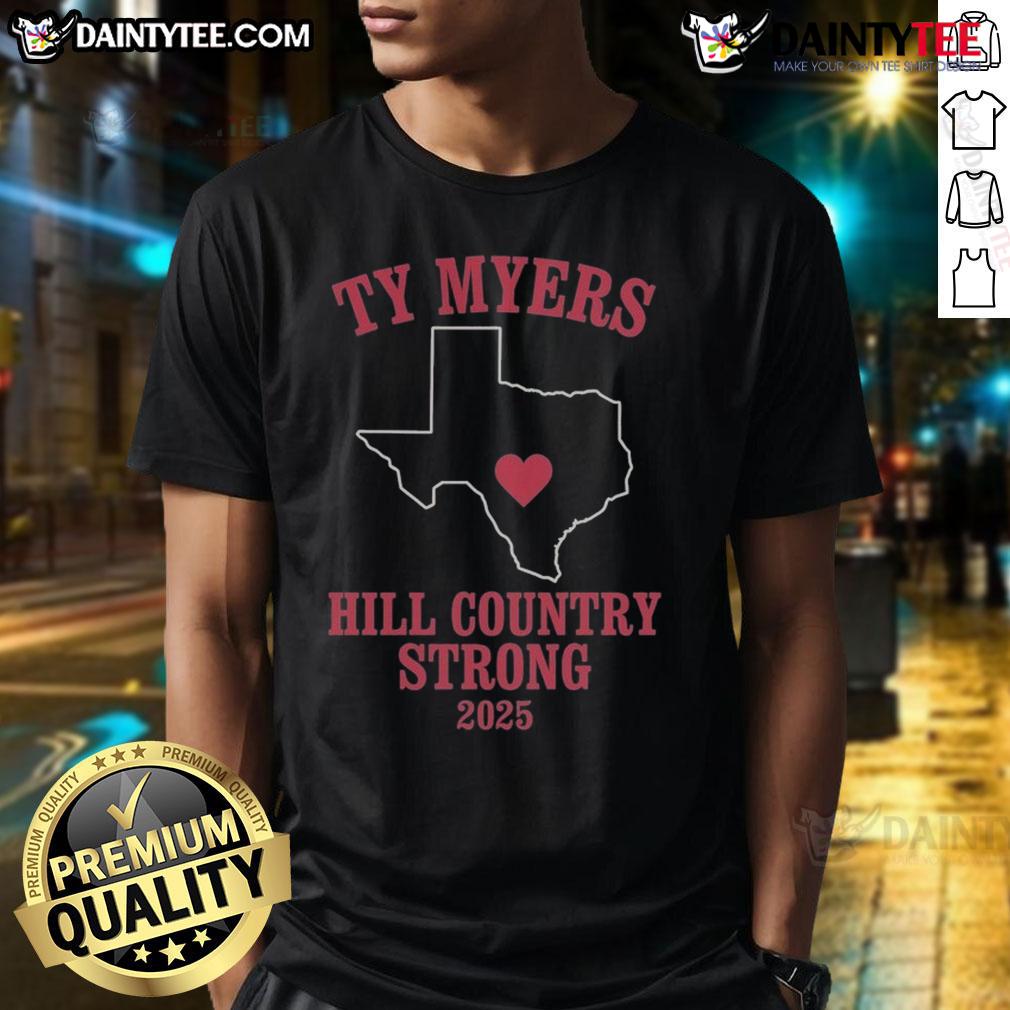 Alt Text: Good Ty Myers Hill in Country Strong 2025 T-shirt featuring a stylish design and vibrant colors for fans.