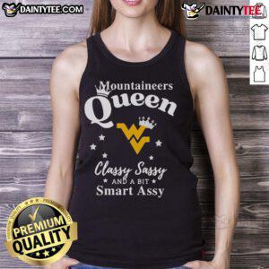Alt Text: Classy and sassy Good West Virginia Mountaineers tank top, perfect for fans showcasing team spirit and humor.
