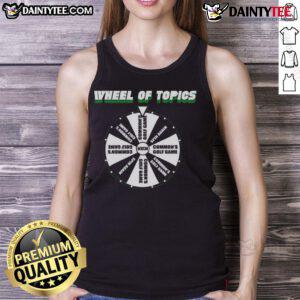 Good Wheel Of Topics tank top featuring a vibrant design, perfect for casual wear and topic-themed discussions.