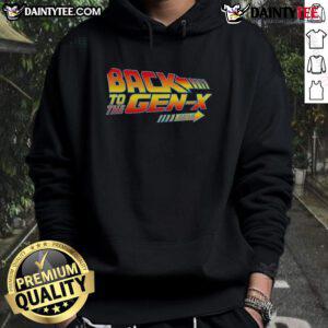 Gen X hoodie featuring retro design, perfect for nostalgia lovers celebrating the Nice Back to the Gen X days.
