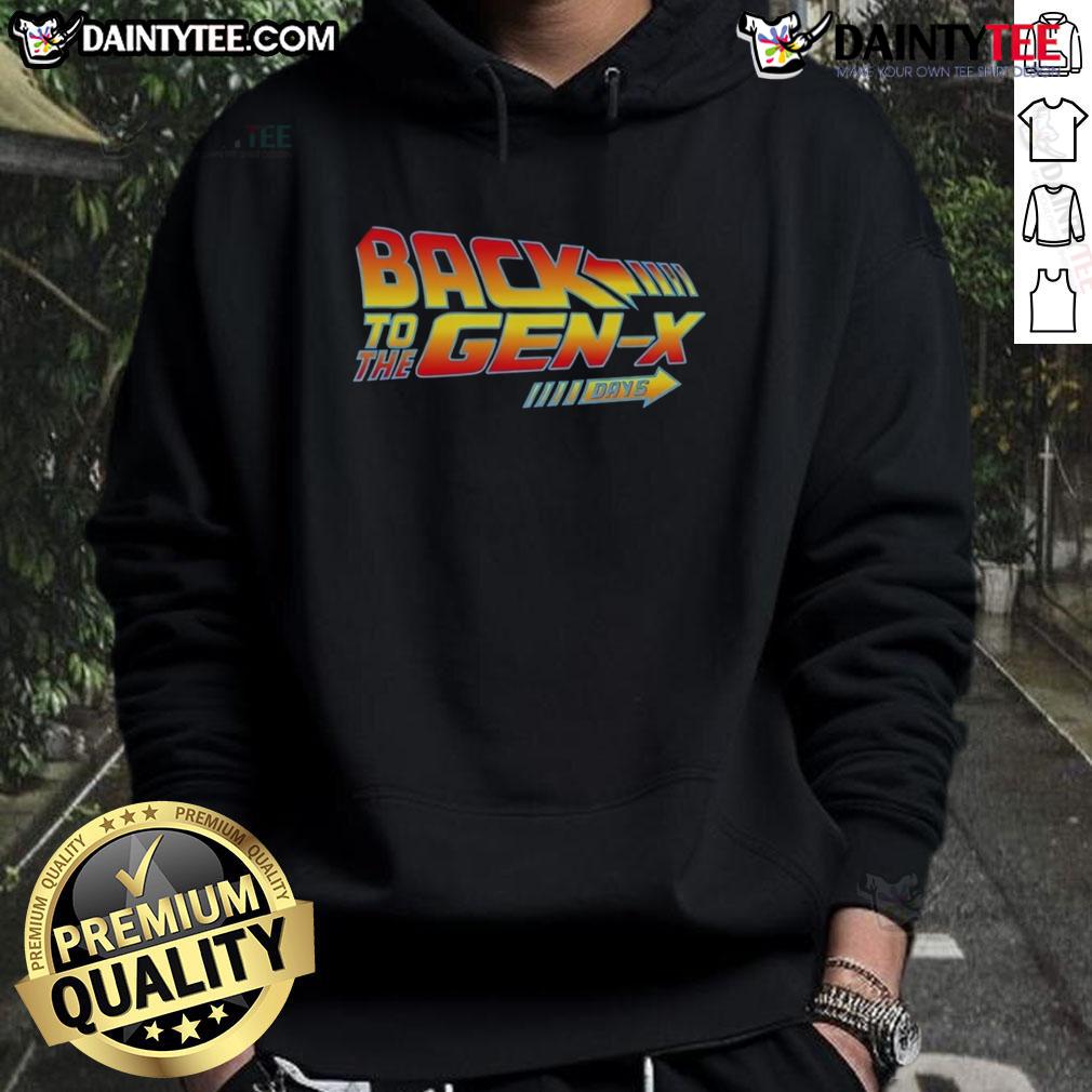 Gen X hoodie featuring retro design, perfect for nostalgia lovers celebrating the Nice Back to the Gen X days.