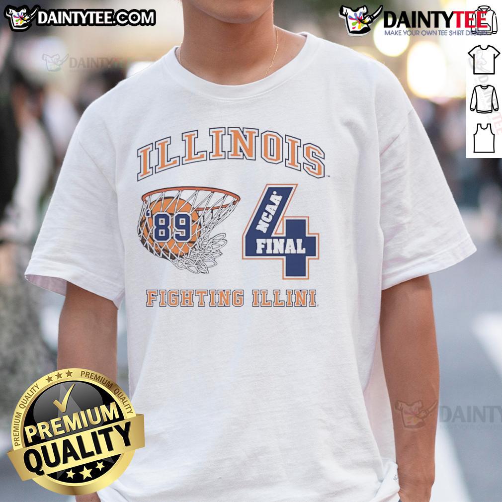 Nice Illinois Fighting Illini Vintage 89 Final Four T-Shirt featuring classic graphics and vibrant colors for fans.