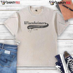 Nice Wisenheimers 'Widdis Or Against Us' Est 1995 washed t-shirt in vibrant colors, showcasing a vintage design.