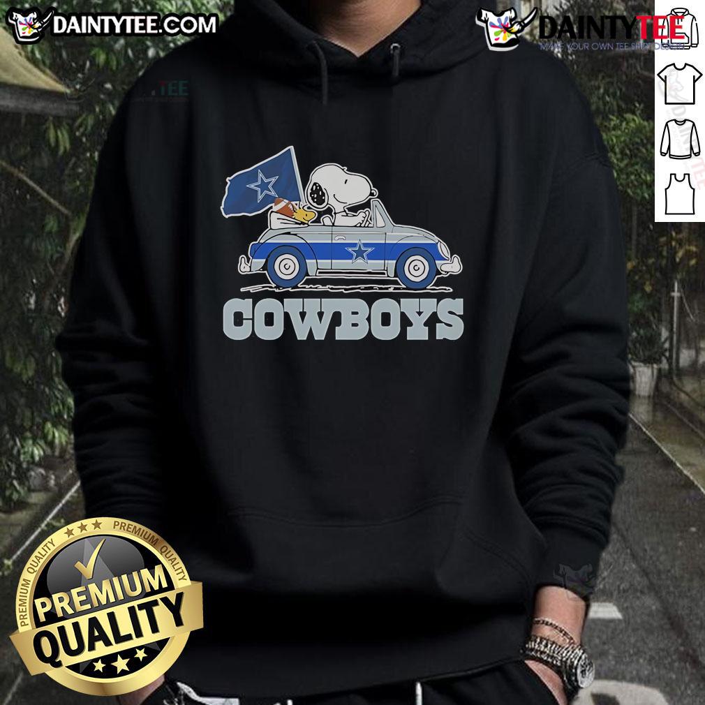 Official 2025 Snoopy and Woodstock Cowboys hoodie featuring vibrant logo design, perfect for fans and collectors.