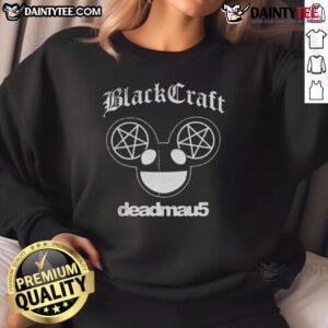 Official Blackcraft Ghosts N Stuff Deadmau5 sweatshirt featuring bold graphics and a comfortable fit for music fans.