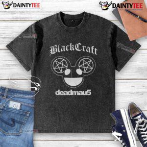 Official Blackcraft Ghosts N Stuff Deadmau5 washed t-shirt featuring bold graphics and a stylish design for music fans.