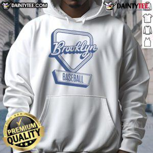 Alternative view of Official Brooklyn Baseball Home Plate Log T-Shirt