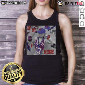 Official Buffalo Bills 'The Life Of A BFLOgirl' Tank Top featuring team colors and logo, perfect for fans.