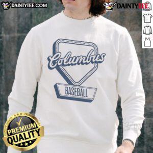 Official Columbus Baseball Home Plate Sweatshirt featuring a stylish design perfect for fans and casual wear.