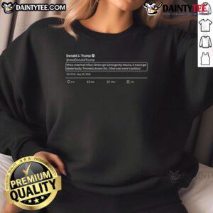 Official Donald Trump Hillary Schlonged By Obama Sweatshirt featuring bold graphic design and humorous political satire.