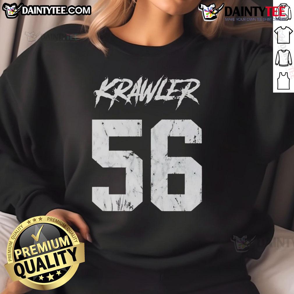 Official Katic Krawlers 56 Sweatshirt in navy blue, featuring a stylish design and comfortable fit for casual wear.