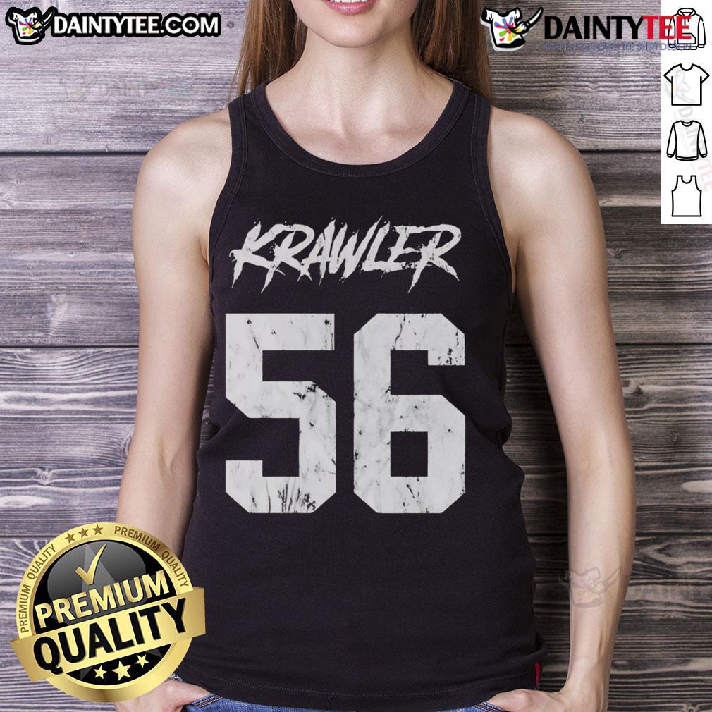 Official Katic Krawlers 56 Tank Top displayed on a mannequin, showcasing a stylish design perfect for casual wear.