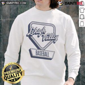 Alt Text: Official Lehigh Valley Baseball Home Plate Log Sweatshirt featuring a stylish design for fans and players.