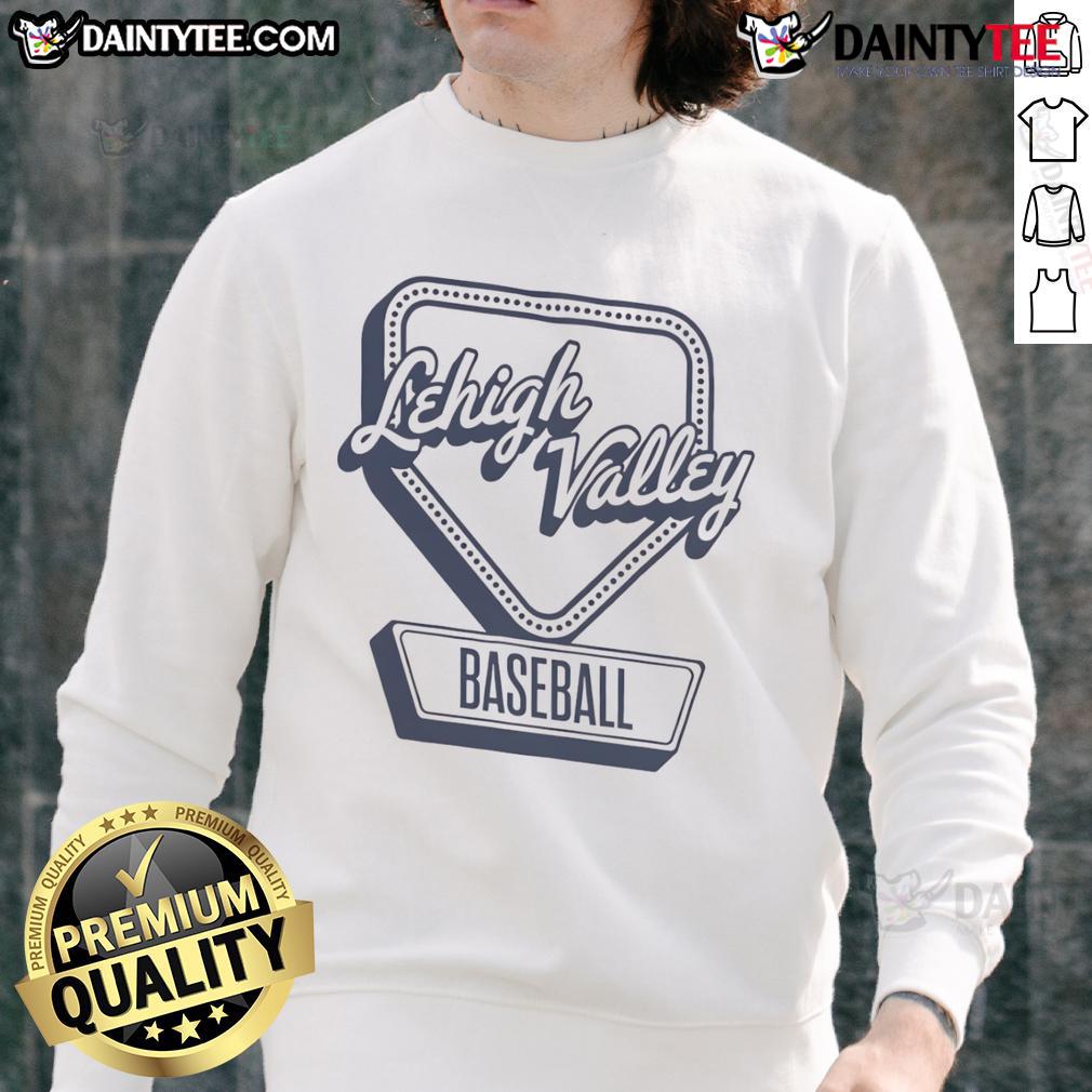 Alt Text: Official Lehigh Valley Baseball Home Plate Log Sweatshirt featuring a stylish design for fans and players.