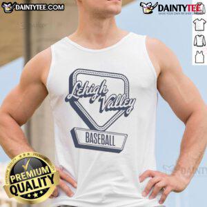 Official Lehigh Valley Baseball home plate log tank top featuring a stylish design for fans and athletes.