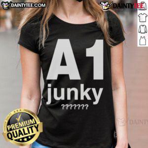 Stylish Top A1 Junky Ladies Tee in vibrant colors, perfect for casual wear and showcasing a trendy, relaxed look.