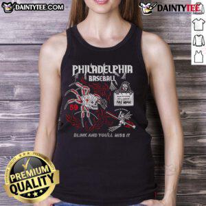 Top Philadelphia Baseball 59 Blink And You'll Miss It Halloween Tank Top featuring a spooky design for fans.