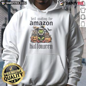 Awesome Grinch Halloween hoodie design, perfect for festive Amazon shoppers looking for unique holiday apparel.