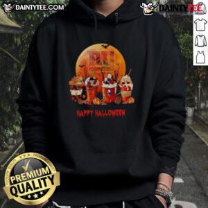 Awesome New York Giants Happy Halloween coffee hoodie with festive design, perfect for fans celebrating the spooky season.