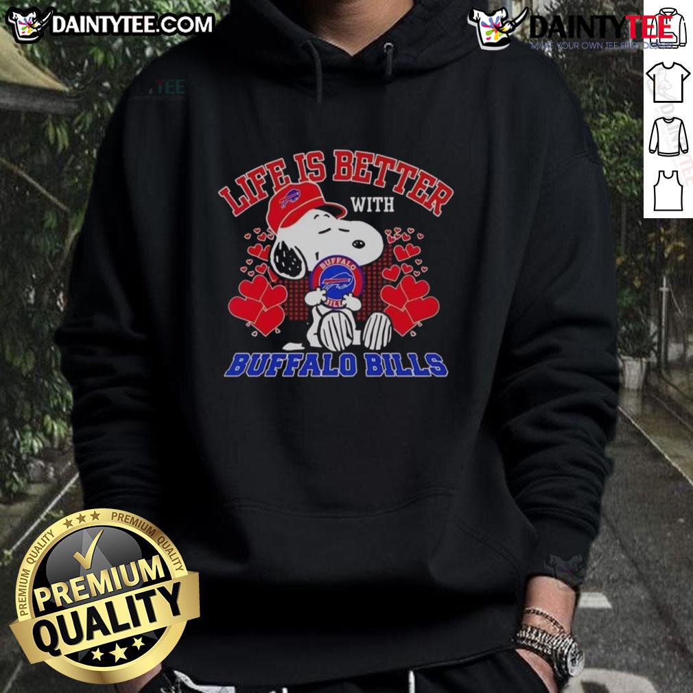 Alt Text: Awesome Snoopy Buffalo Bills NFL hoodie, perfect for Bills Mafia fans. Life is better with Bills pride!