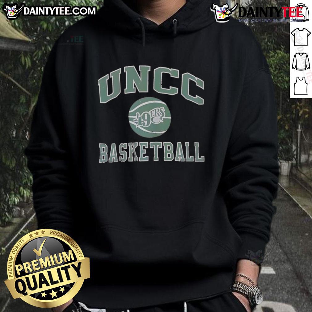 Awesome UNCC Charlotte 49ers basketball hoodie featuring vibrant team colors and logo, perfect for fans and casual wear.