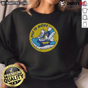 Awesome Way to Motor Scratch 'N' Sniff Sweatshirt featuring a unique design and vibrant colors for casual style.