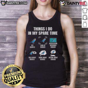 Funny tank top for bird lovers featuring a budgie parakeet, perfect for showcasing your love for feathered friends.