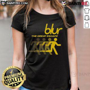 Good Blur The Great Escape Ladies Tee featuring stylish design and comfortable fit for casual wear.