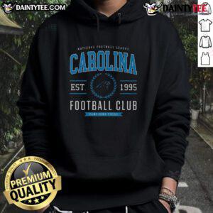 Alt Text: Stylish Good Carolina Panthers Football Club hoodie in team colors, perfect for fans showing their support.