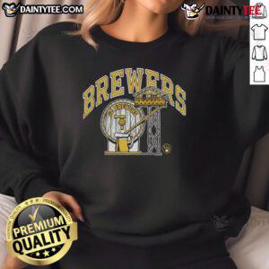Good Milwaukee Brewers Go Brewers sweatshirt featuring team colors and logo, perfect for fans supporting the Brewers.