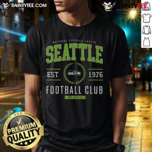 Alt Text: Good Seattle Seahawks Football Club T-Shirt featuring team logo and colors, perfect for fans and game day attire.