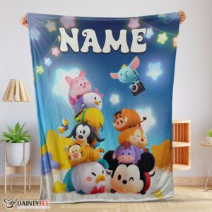 Top Disney Cartoon Mickey And Friends Cute Blanket Fleece Customized Blanket