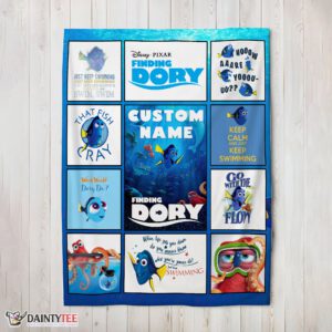 Top Disney Finding Dory What Would Dory Do Collage Blanket Fleece Customized Blanket