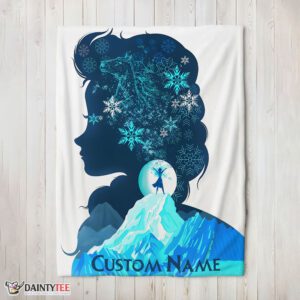 Top Disney Frozen Elsa Double Exposure Blanket Fleece Customized Blanket