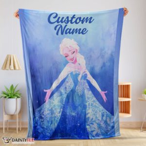 Top Disney Frozen Magic Elsa Blanket Fleece Customized Blanket