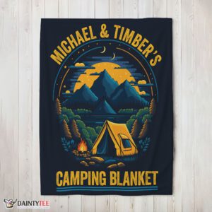 Top Pretty Vintage Camping Blanket Fleece Customized Blanket